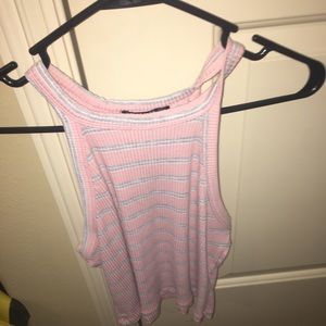 Pastel striped crop top
